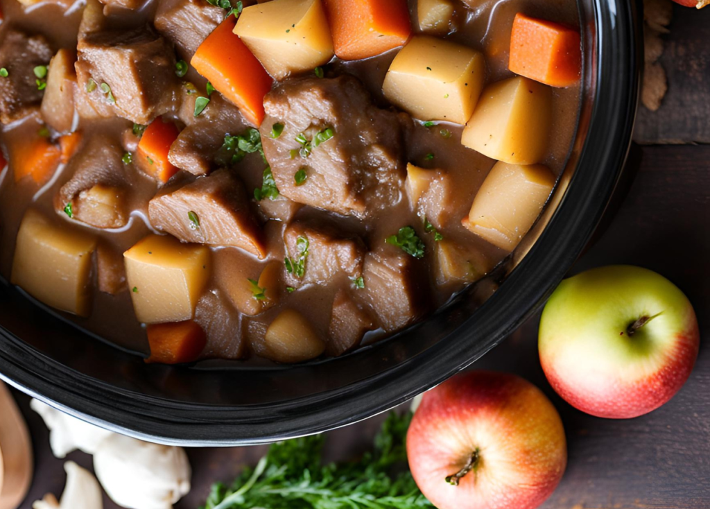 Lo+Mo Slow-Cooker Apple Cider Beef Stew